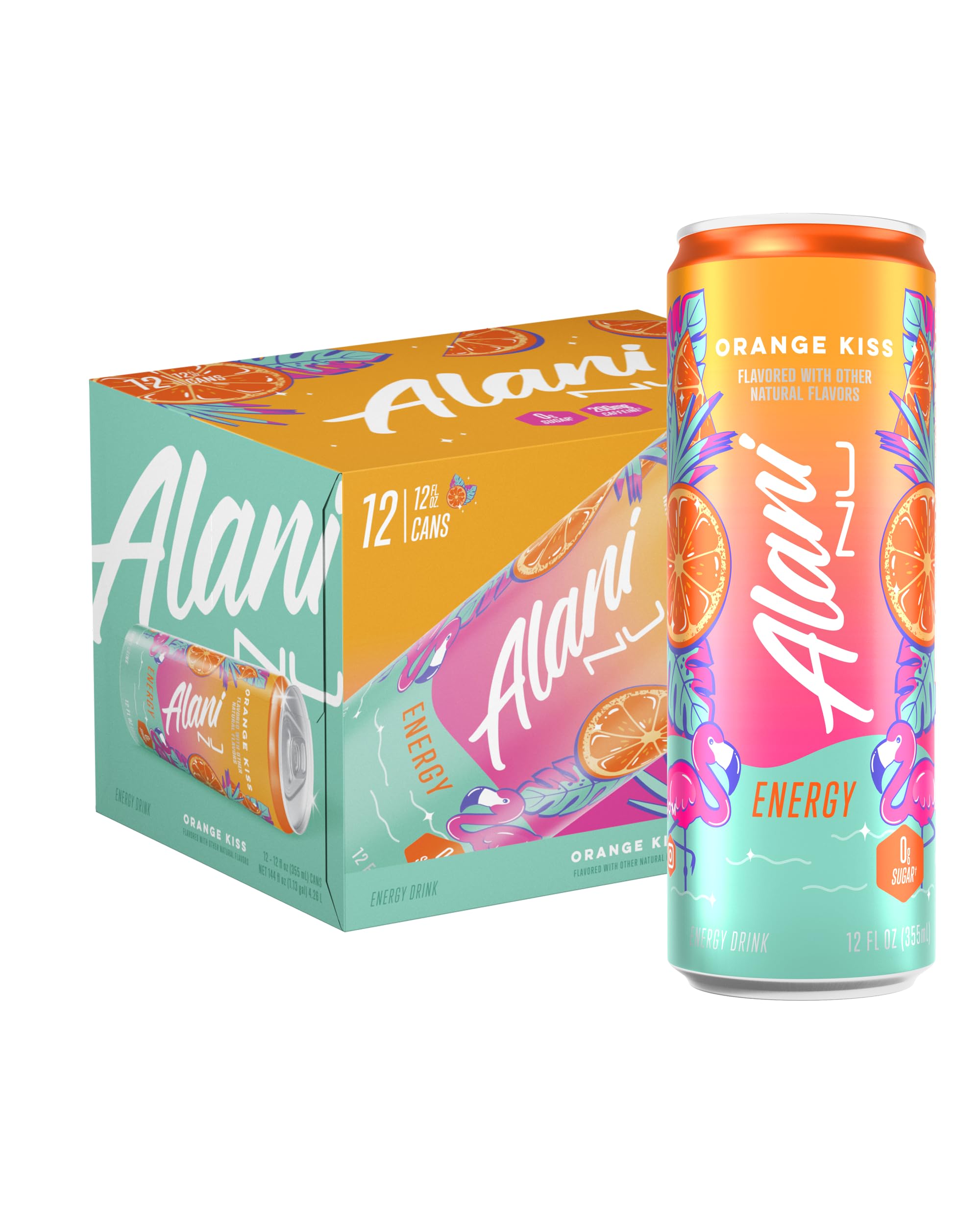 Foto 2 pulgar | Bebida Energética Alani Nu Orange Kiss Sin Azúcar 355 Ml 10 Calorías - Venta Internacional.