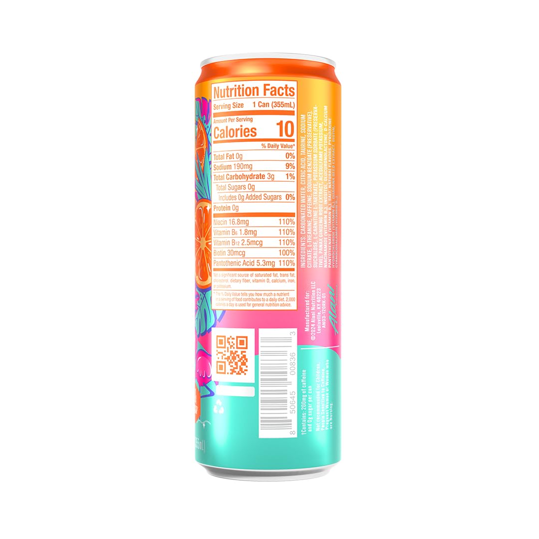 Foto 3 pulgar | Bebida Energética Alani Nu Orange Kiss Sin Azúcar 355 Ml 10 Calorías - Venta Internacional.