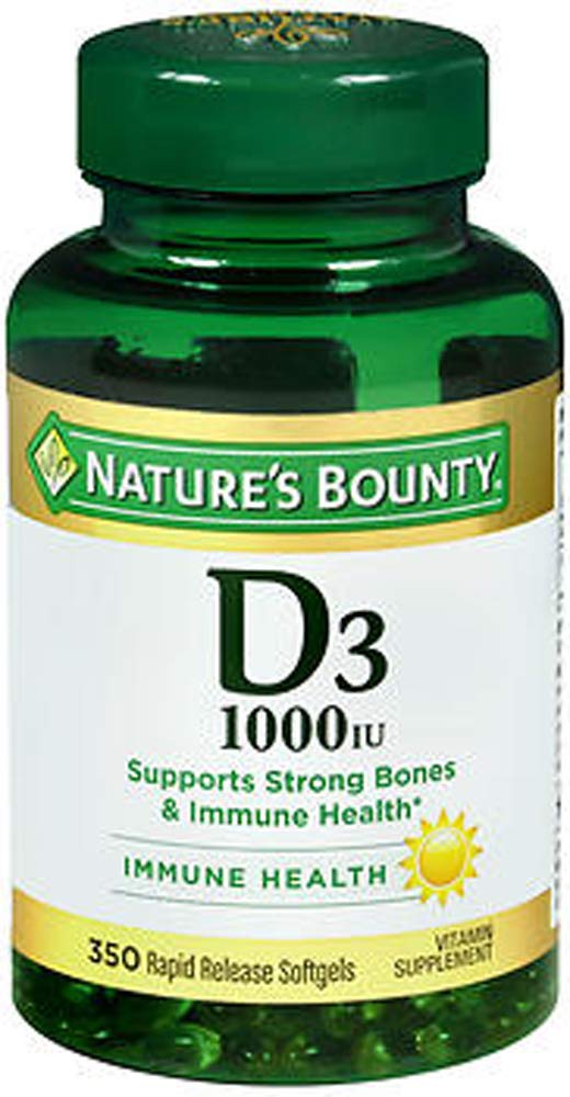 Foto 2 pulgar | Suplemento Dietético Nature's Bounty Bounty D-1000 Ui X350 - Venta Internacional.
