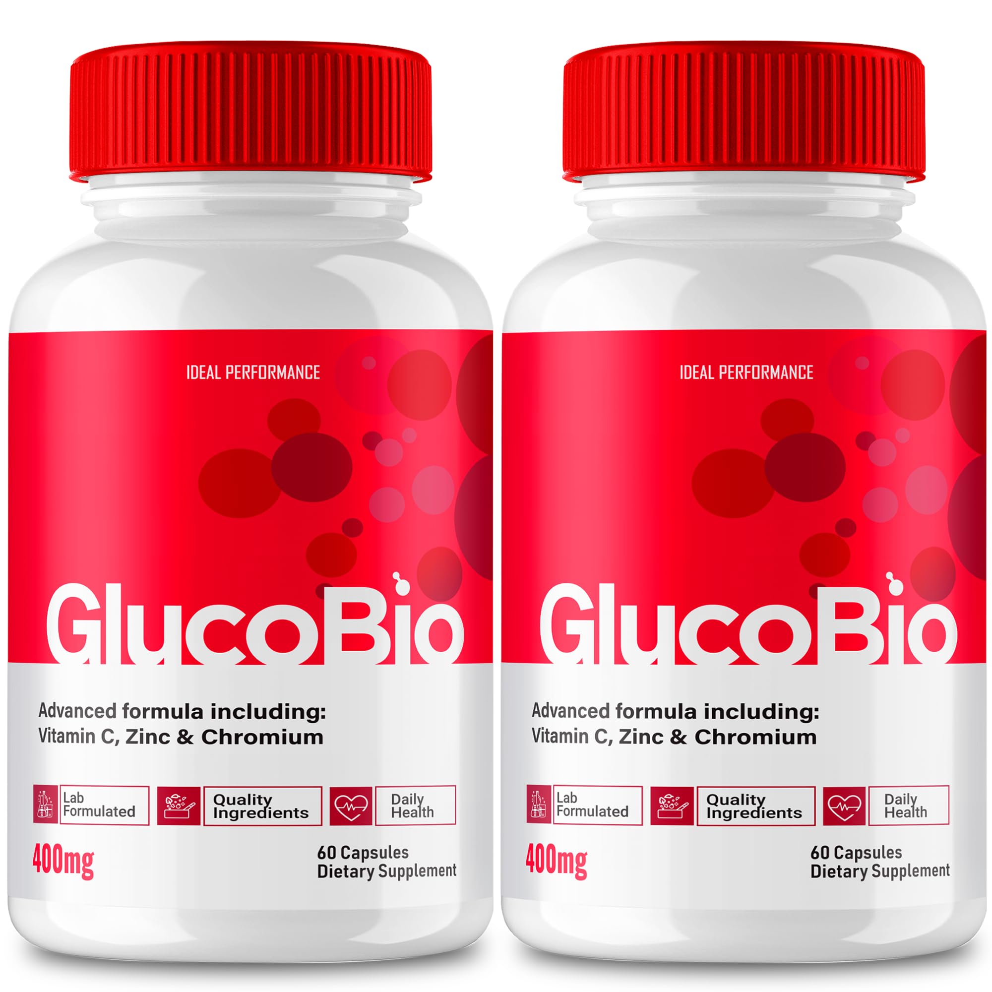 Foto 2 pulgar | Cápsulas De Suplemento Ideal Performance Gluco Bio, Paquete De 2 - Venta Internacional.