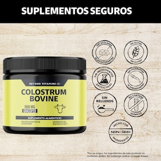 Foto 2 | Suplemento Alimenticio Beyond Vitamins Calostro Bovino 30% Certificado Grass Fed De Libre Pastoreo Bovine Colostrum 108g