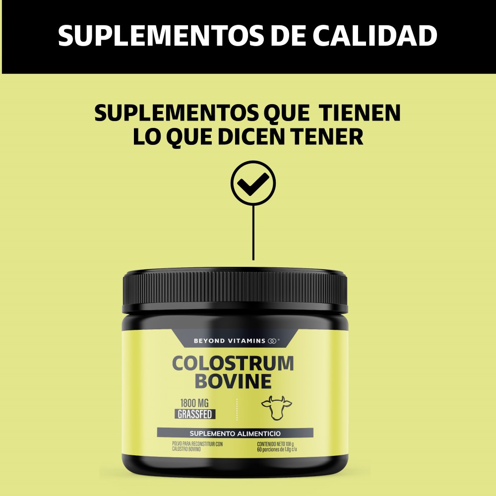 Foto 5 pulgar | Suplemento Alimenticio Beyond Vitamins Calostro Bovino 30% Certificado Grass Fed De Libre Pastoreo Bovine Colostrum 108g
