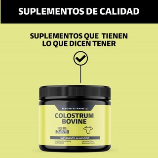 Foto 4 | Suplemento Alimenticio Beyond Vitamins Calostro Bovino 30% Certificado Grass Fed De Libre Pastoreo Bovine Colostrum 108g
