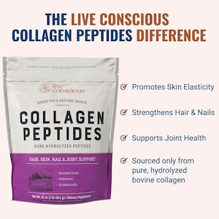 Foto 3 | Péptidos De Colágeno En Polvo Live Conscious 480 Ml (paquete De 2) - Venta Internacional.