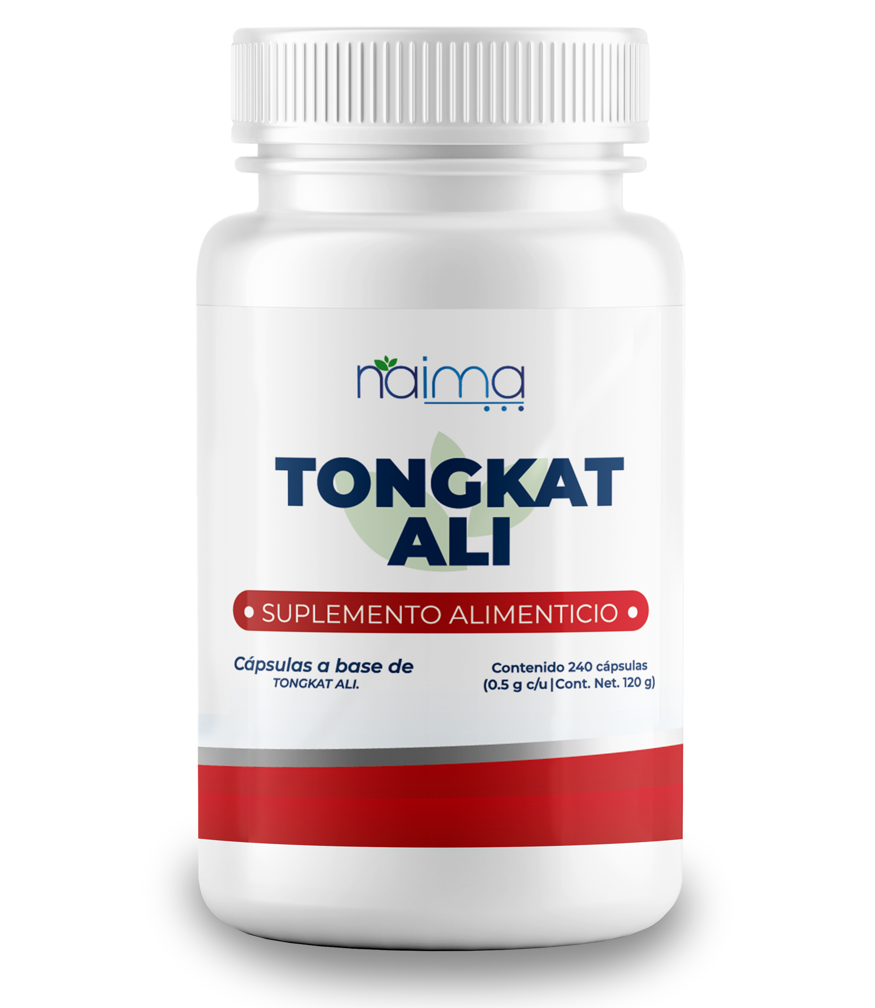 Foto 2 pulgar | Suplemento Tongkat Ali 100% Puro Naima Lab 1000 mg por Porción 240 Cápsulas