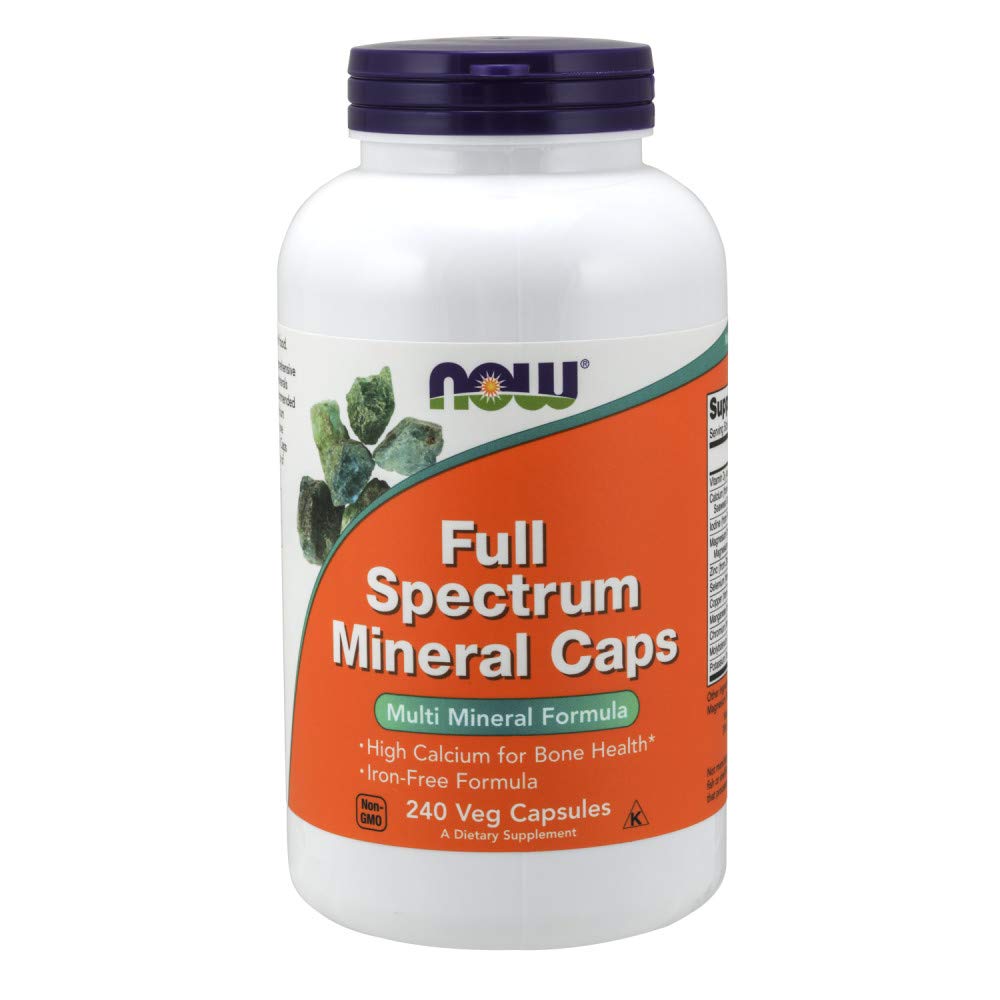 Foto 1 | Suplemento Now Foods Cápsulas Minerales De Espectro Completo 240 Cápsulas - Venta Internacional