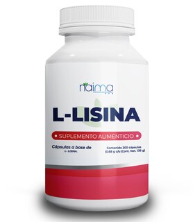 Foto 1 | Lisina Pura Naima Lab 1000 Mg por Porción 200 Cápsulas
