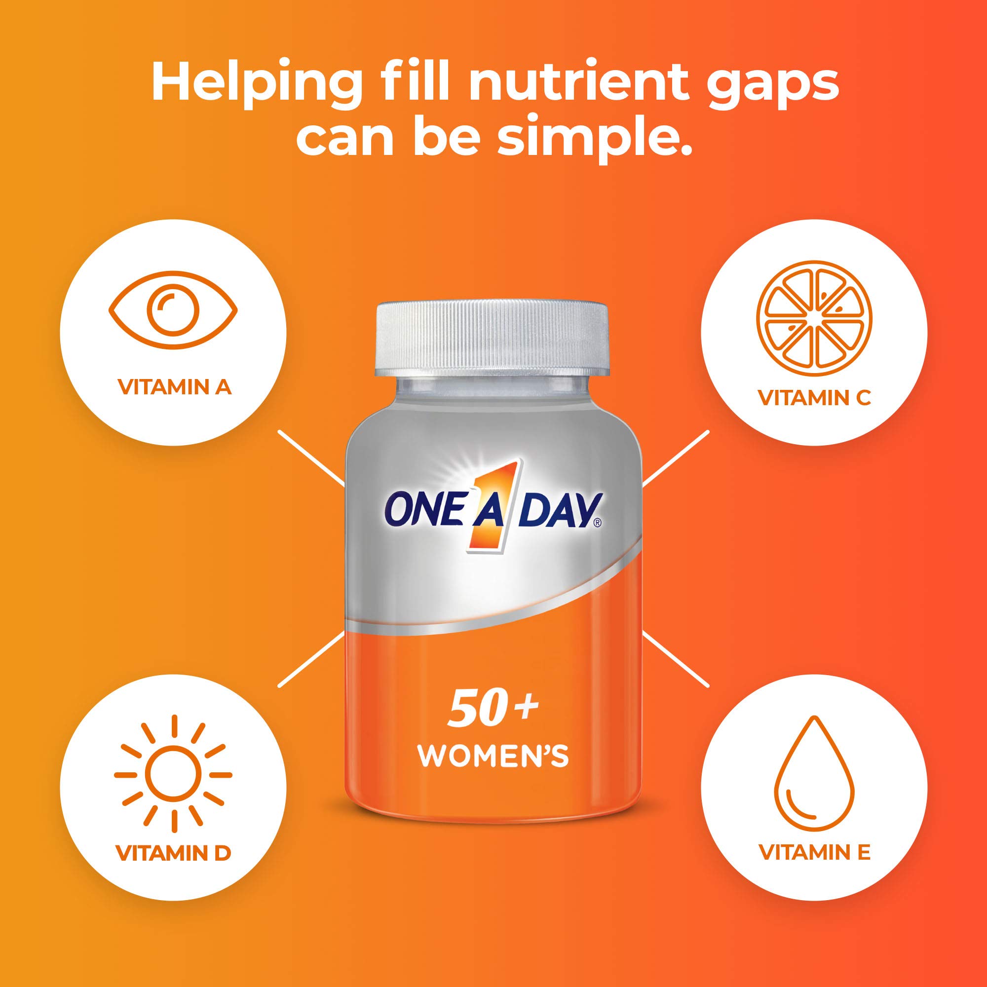Foto 4 | Multivitamínico One A Day Para Mujeres De 50 O Más De 200 Comprimidos - Venta Internacional.