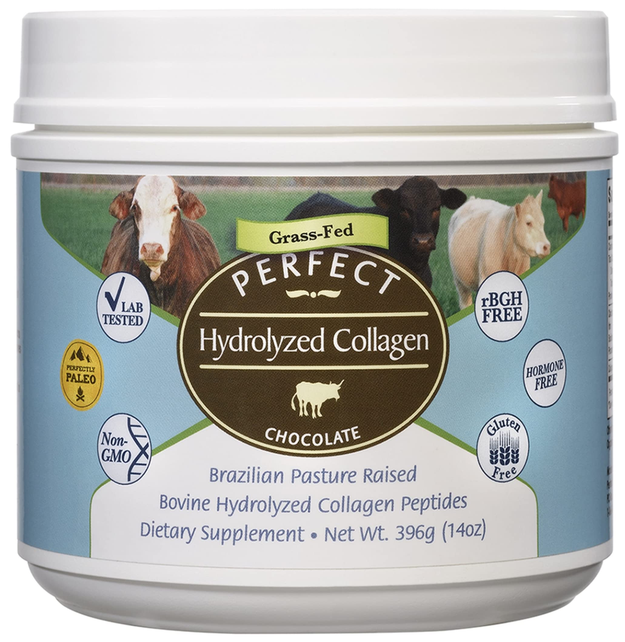Suplemento De Colágeno Perfect Hydrolized Chocolate 396 G - Venta Internacional.