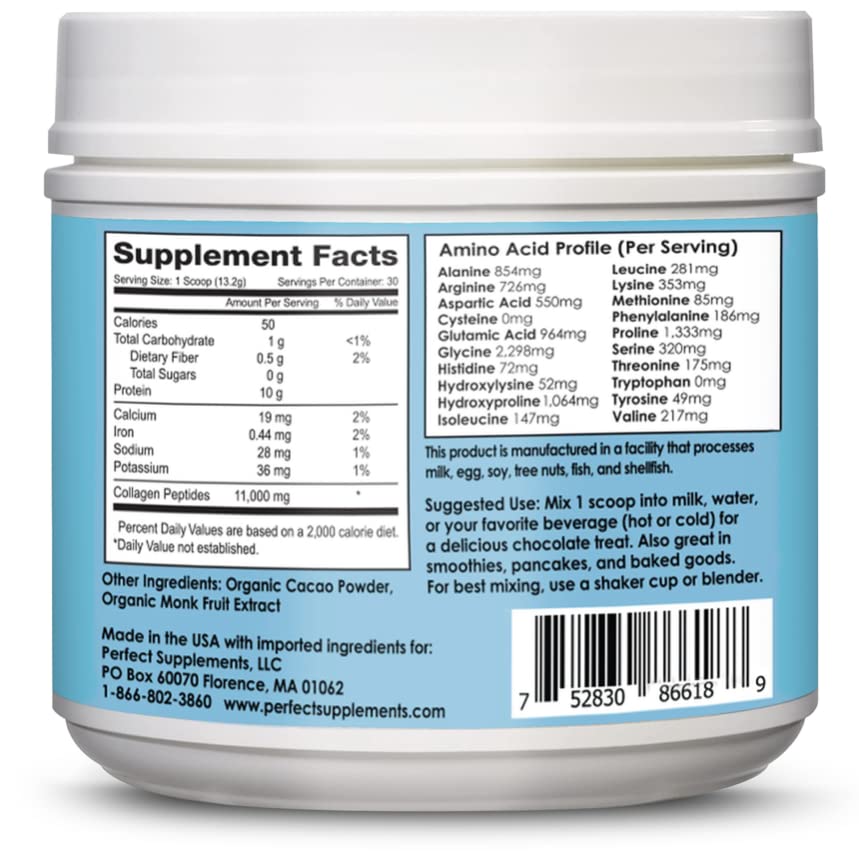 Foto 2 | Suplemento De Colágeno Perfect Hydrolized Chocolate 396 G - Venta Internacional.