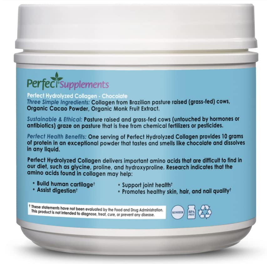 Foto 3 | Suplemento De Colágeno Perfect Hydrolized Chocolate 396 G - Venta Internacional.