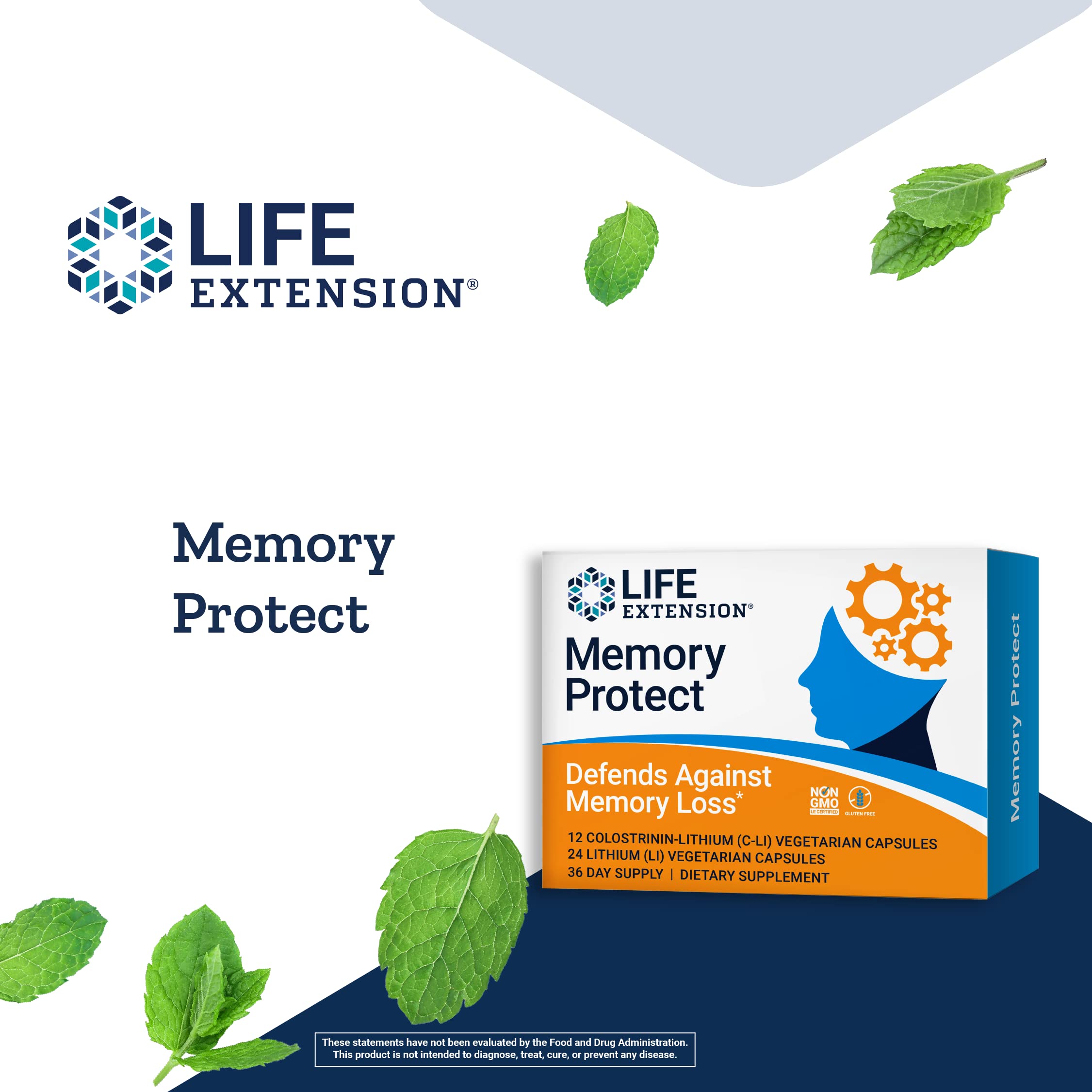 Foto 3 | Memory Protect Life Extension Brain Memory Health Support - Venta Internacional.