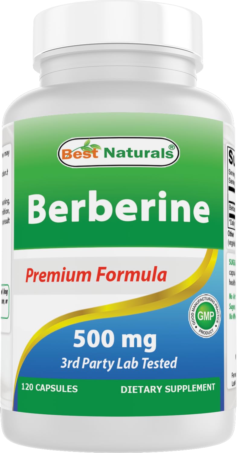 Foto 2 pulgar | Suplemento Best Naturals Berberine 500 Mg 120 Cápsulas - Venta Internacional.