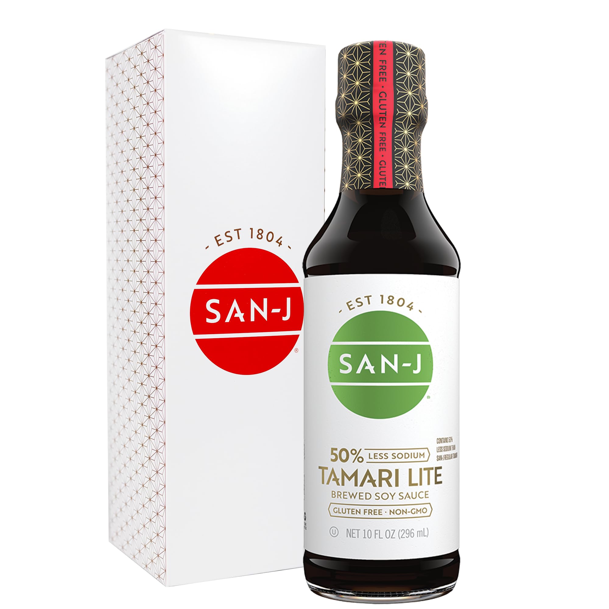 Salsa De Soja San-j Tamari Lite Sin Gluten 296 Ml Con Un 50% Menos De Sodio - Venta Internacional.