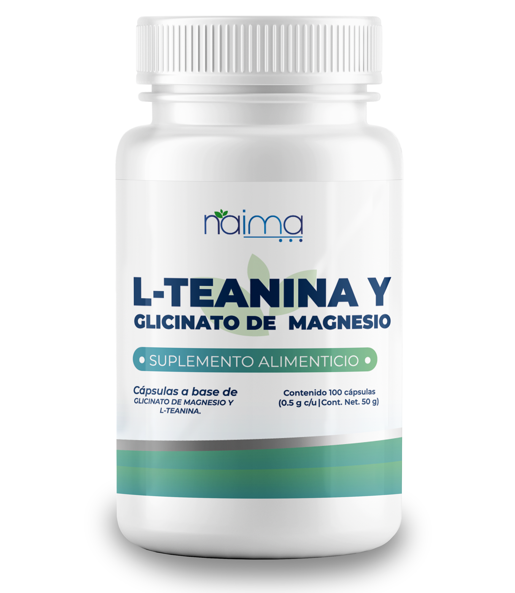 Foto 2 pulgar | L- Teanina Con Magnesio (glicinato De Magnesio) - 500mg Por Cápsula - 100 Cápsulas- L-theanine & Glycinate