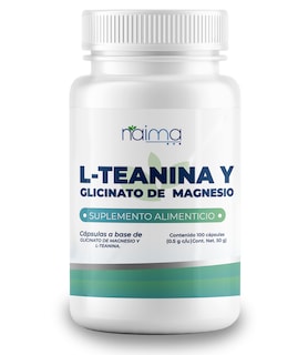 Foto 1 | L- Teanina Con Magnesio (glicinato De Magnesio) - 500mg Por Cápsula - 100 Cápsulas- L-theanine & Glycinate