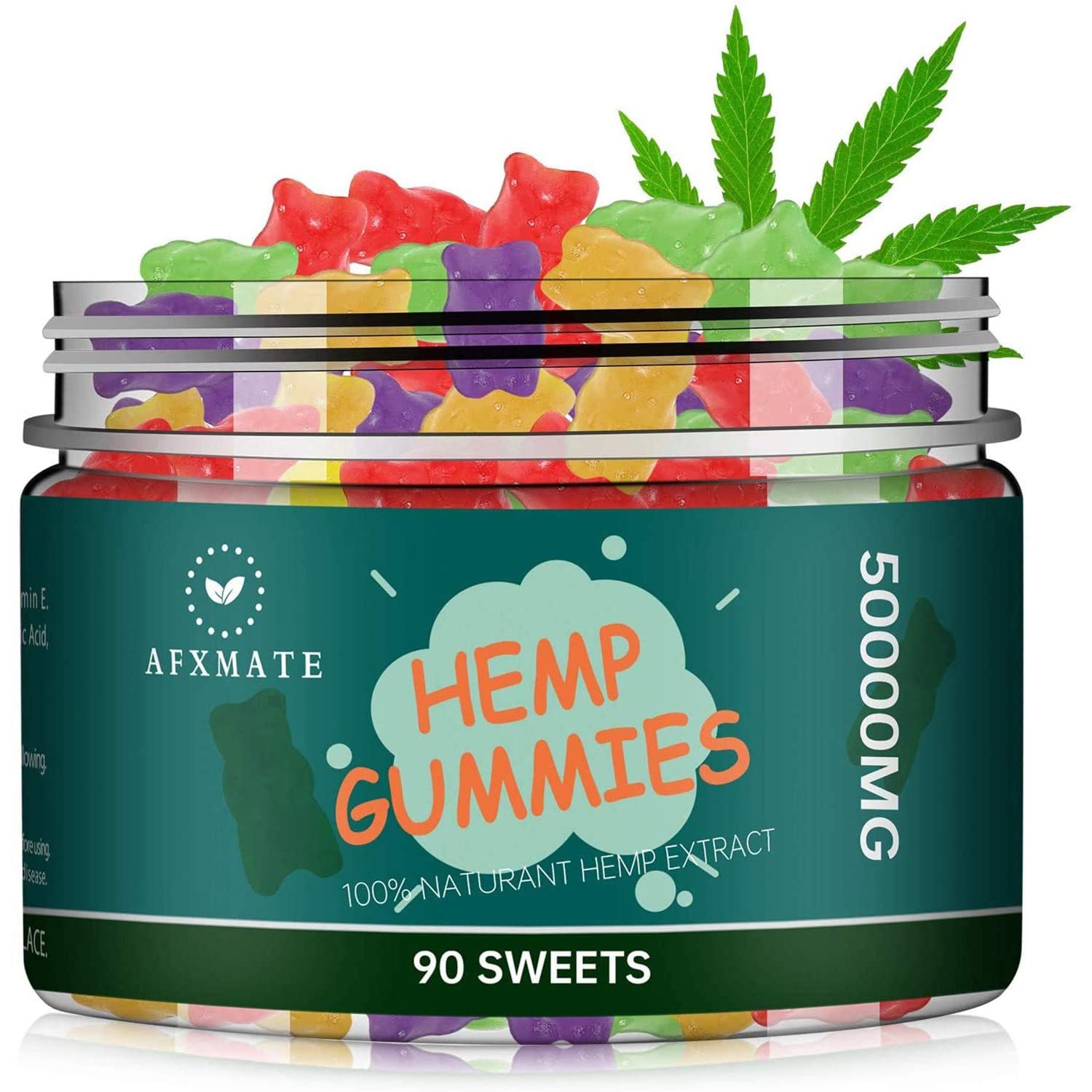 Foto 2 pulgar | Gomitas De Cáñamo Afxmate 50000 Mg Con Vitamina E Y B6 (90 Gomitas) - Venta Internacional.