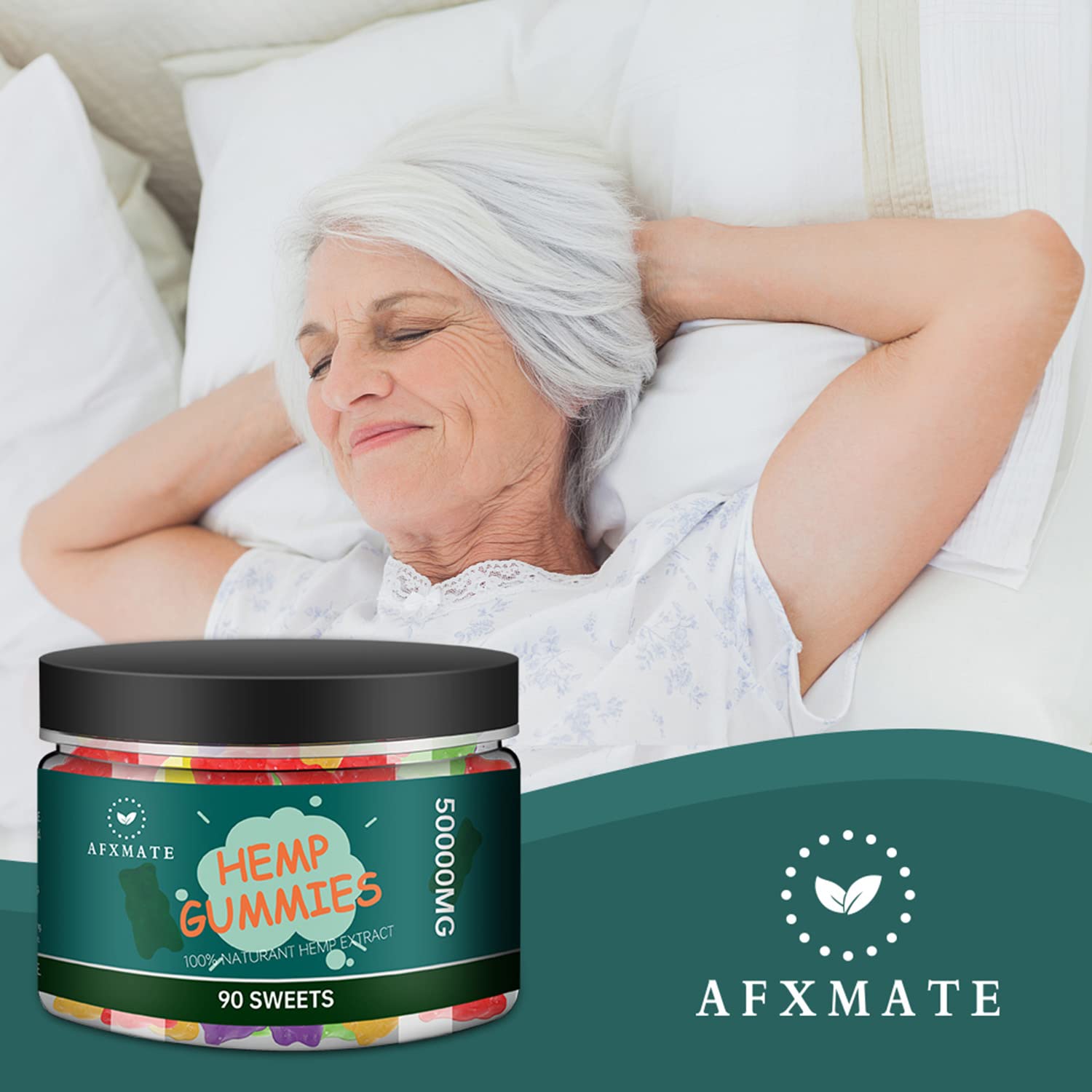 Foto 5 | Gomitas De Cáñamo Afxmate 50000 Mg Con Vitamina E Y B6 (90 Gomitas) - Venta Internacional.