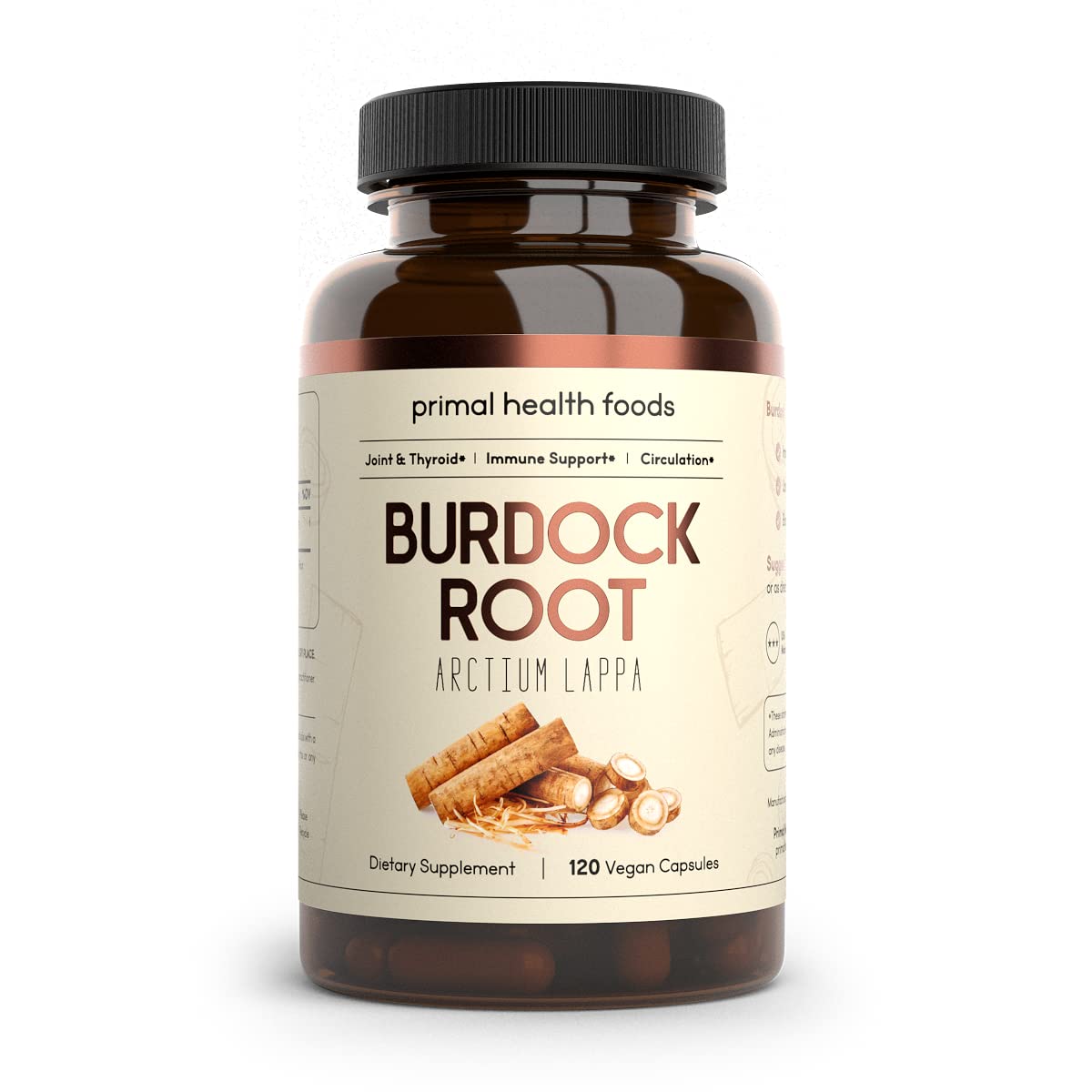 Foto 2 pulgar | Suplemento De Raíz De Bardana Orgánica Primal Health Foods 1000 Mg - Venta Internacional.