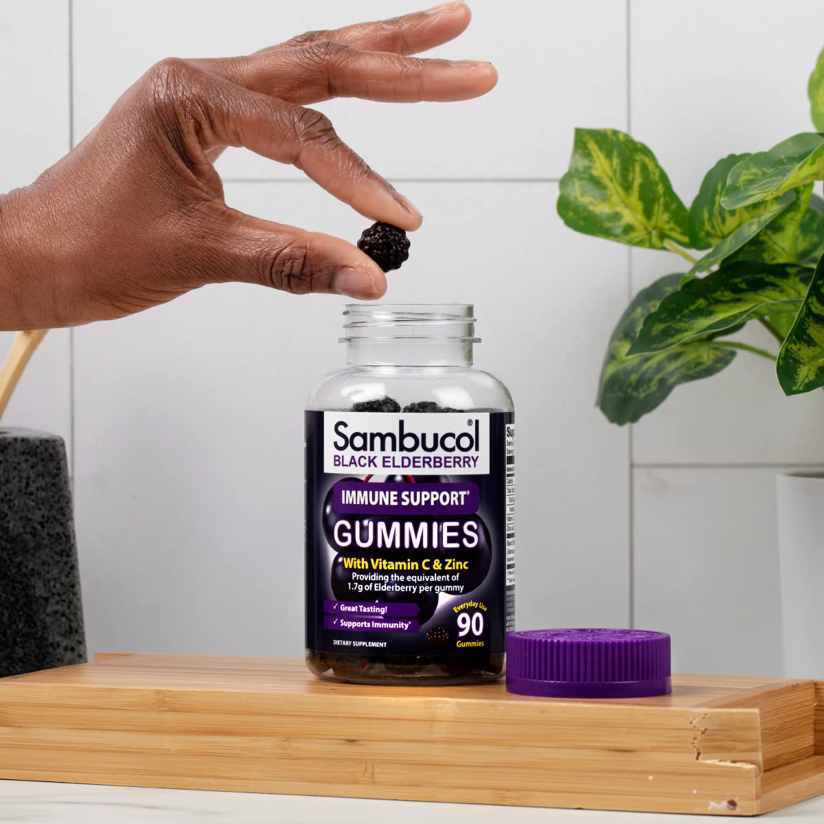 Foto 6 | Complementa Las Gomitas De Saúco Sambucol Con Vitamina C Y Zinc, 90 Unidades - Venta Internacional.