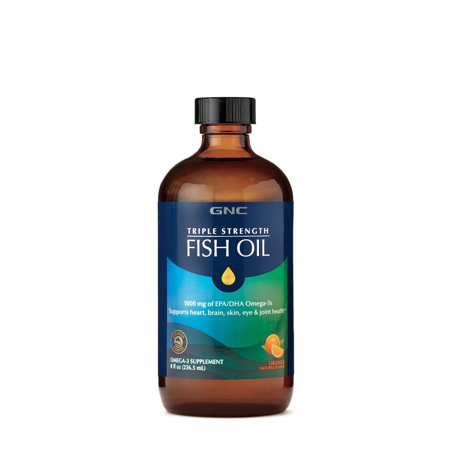 Foto 1 | Suplemento de Aceite de Pescado GNC Triple Strength de 240 ml con 1000 mg de Omega-3 - Venta Internacional
