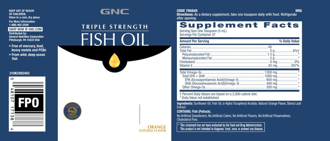 Foto 2 | Suplemento de Aceite de Pescado GNC Triple Strength de 240 ml con 1000 mg de Omega-3 - Venta Internacional
