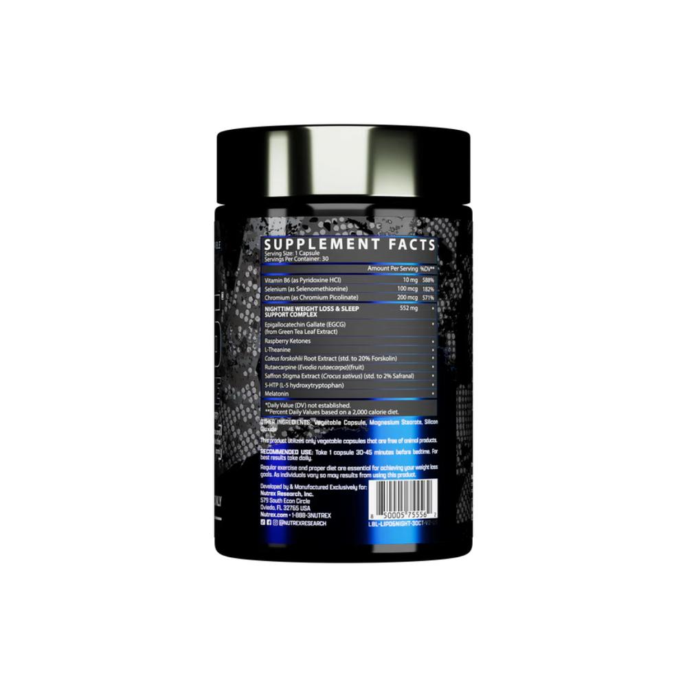 Foto 3 pulgar | Metabolismo Nutrex Lipo 6 Night Time 30 Cápsulas