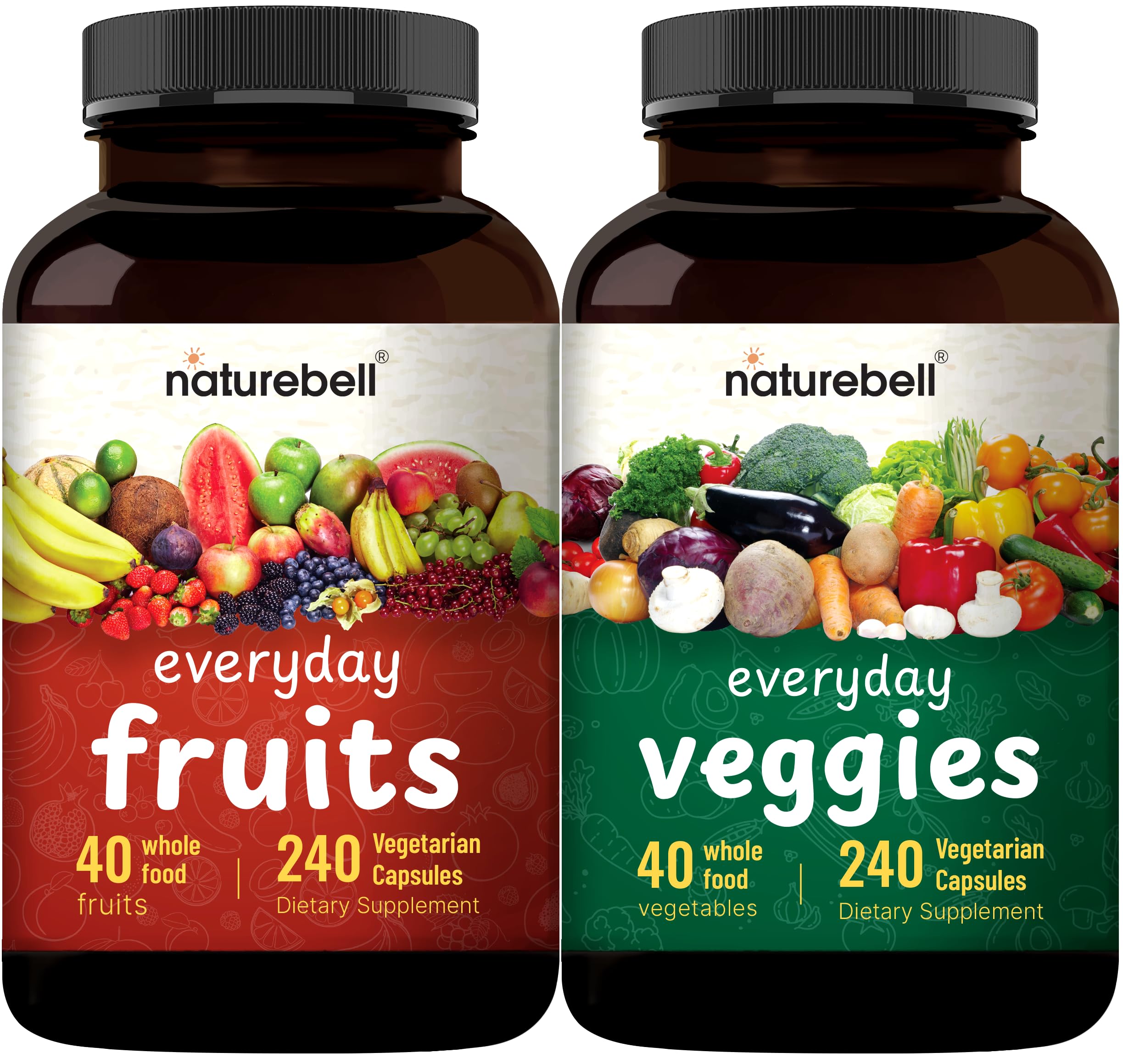 Foto 2 pulgar | Suplementos Naturebell Everyday Frutas Y Verduras, 480 Cápsulas - Venta Internacional.