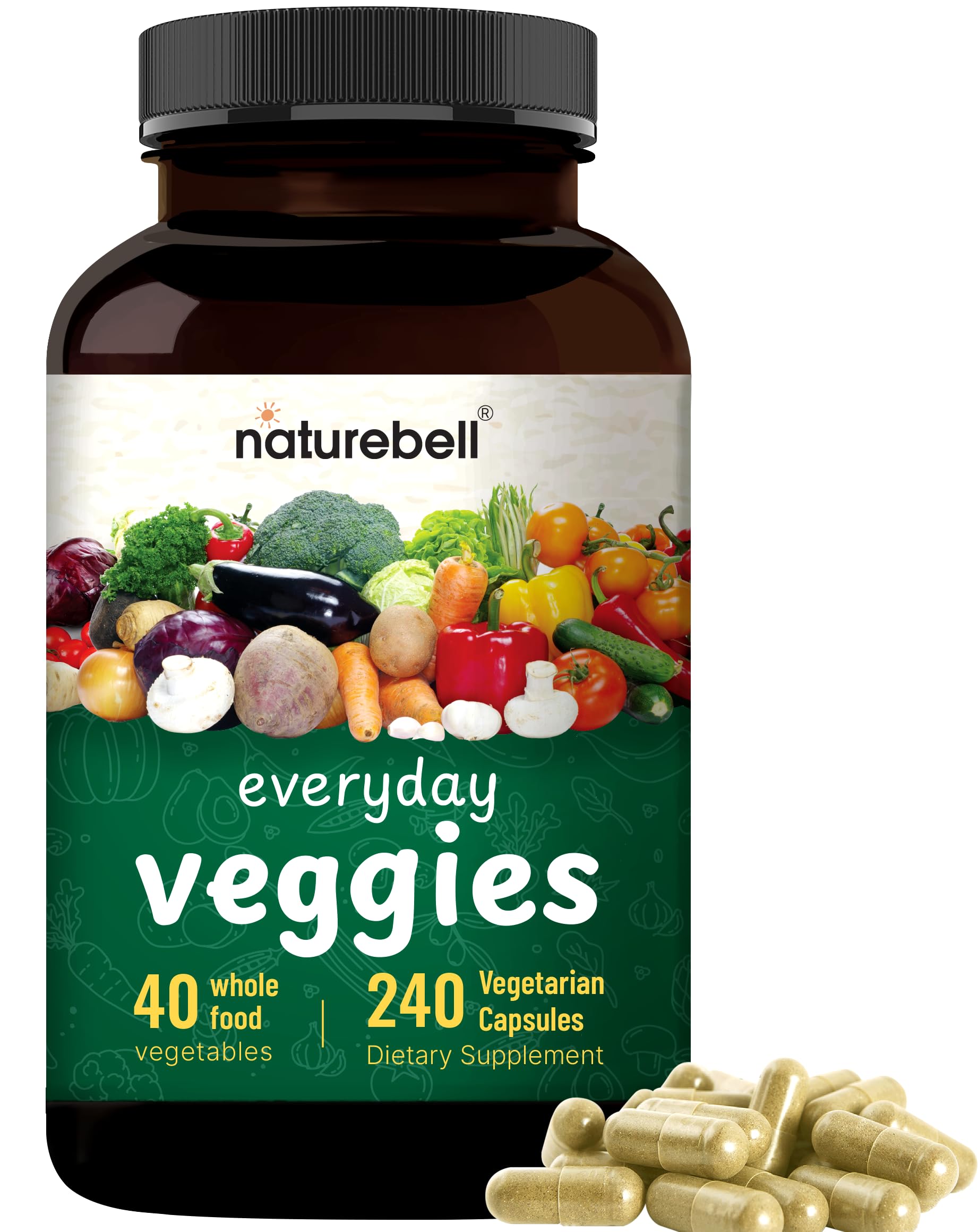 Foto 4 pulgar | Suplementos Naturebell Everyday Frutas Y Verduras, 480 Cápsulas - Venta Internacional.