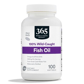 Foto 1 | Aceite De Pescado Supplement 365 De Whole Foods Market, 1000 Mg, 100 Cápsulas Blandas - Venta Internacional.