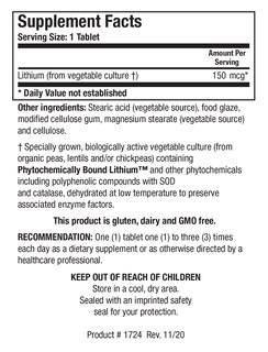 Foto 2 | Suplemento Biotics Research Li Zyme Forte Con Litio 100 Comprimidos - Venta Internacional.