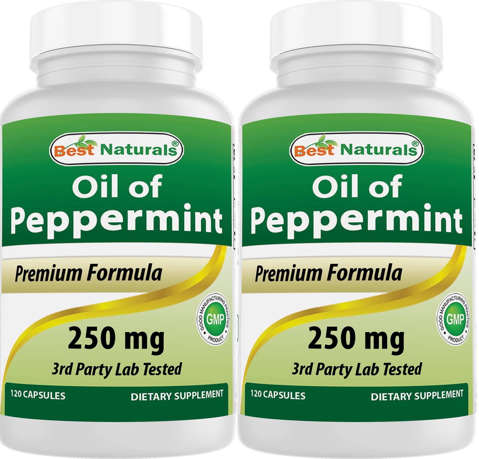 Foto 2 pulgar | Suplemento Best Naturals Aceite De Menta 250 Mg 120 Cápsulas X2 - Venta Internacional.