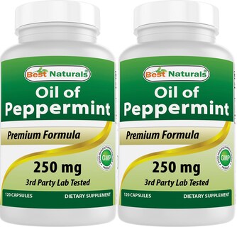 Foto 1 | Suplemento Best Naturals Aceite De Menta 250 Mg 120 Cápsulas X2 - Venta Internacional.
