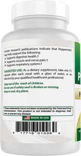 Foto 7 | Suplemento Best Naturals Aceite De Menta 250 Mg 120 Cápsulas X2 - Venta Internacional.