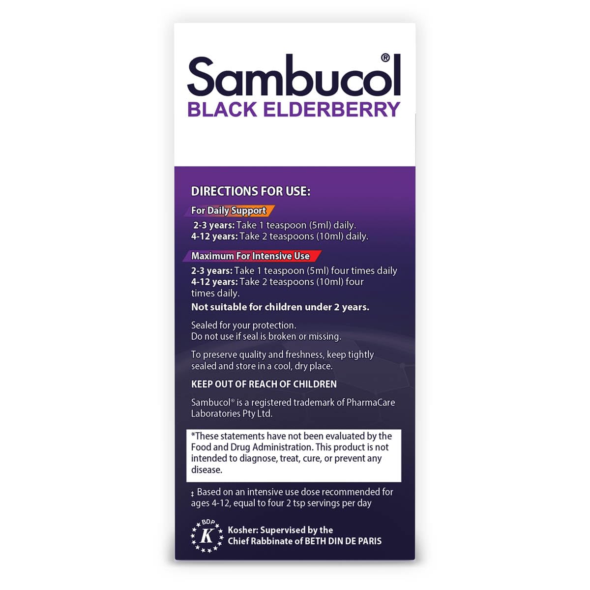 Foto 7 pulgar | Sirope de Saúco Negro de Sambucol para Niños 230 Ml - Venta Internacional