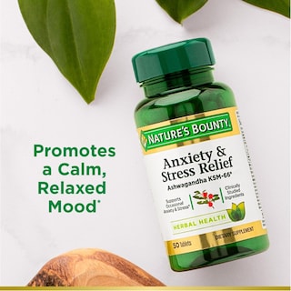 Foto 4 | Suplemento Nature's Bounty para Aliviar la Ansiedad y el Estrés 50 Tabletas - Venta Internacional