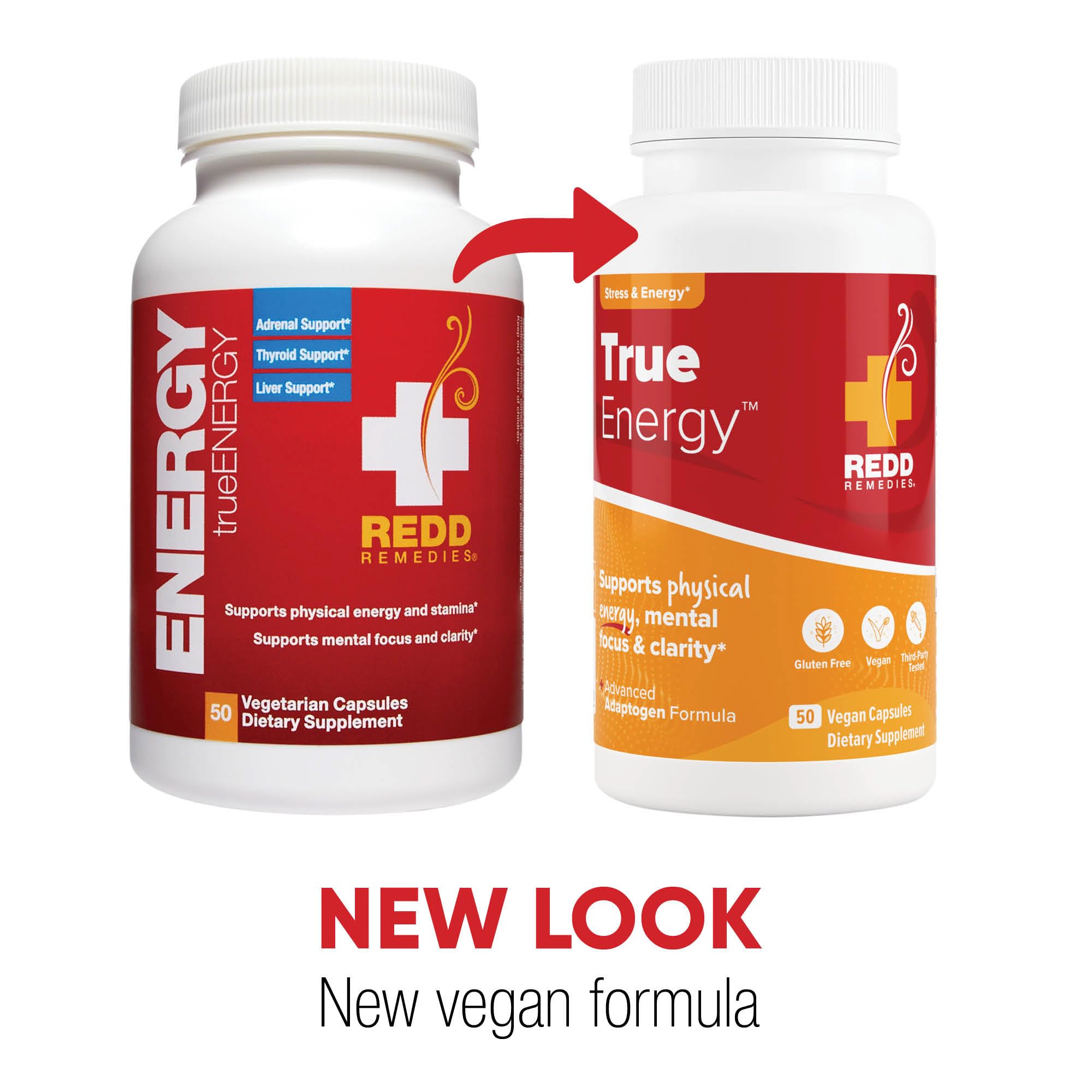 Foto 3 pulgar | Suplemento Redd Remedies True Energy Support 50 Cápsulas - Venta Internacional