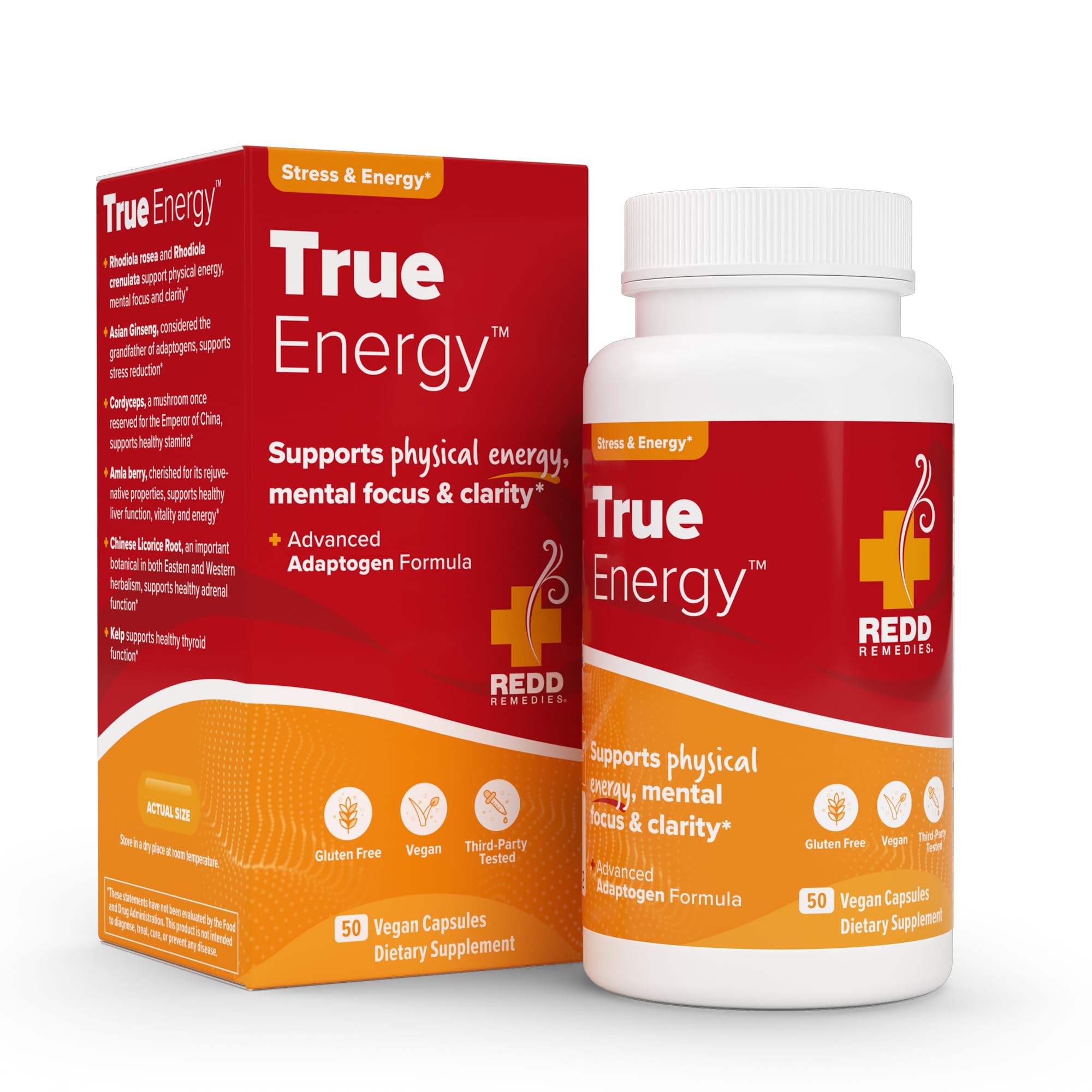 Foto 5 pulgar | Suplemento Redd Remedies True Energy Support 50 Cápsulas - Venta Internacional