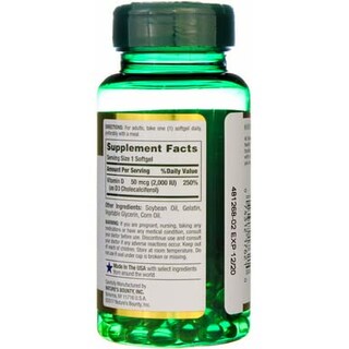 Foto 7 | Suplemento de Vitamina D3 de Nature's Bounty 2000 UI Cápsulas Blandas - Venta Internacional