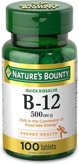 Foto 1 | Suplemento de Vitamina B-12 de Nature's Bounty 500 MCG 100 Tabletas - Venta Internacional