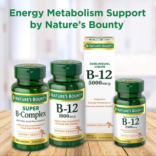 Foto 5 | Suplemento de Vitamina B-12 de Nature's Bounty 500 MCG 100 Tabletas - Venta Internacional