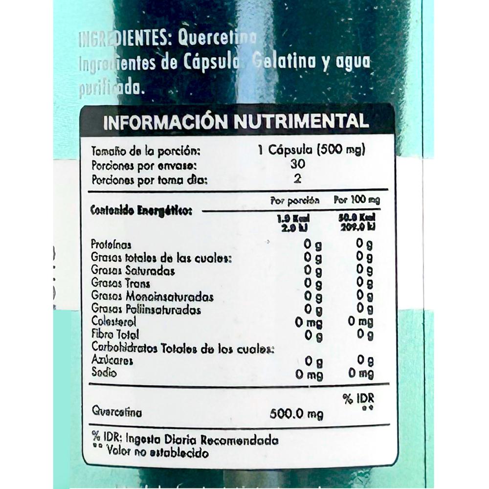 Foto 3 pulgar | Suplemento Alimenticio Tri-Flow Quercetina 60 Cápsulas