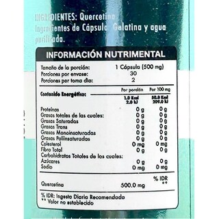 Foto 2 | Suplemento Alimenticio Tri-Flow Quercetina 60 Cápsulas