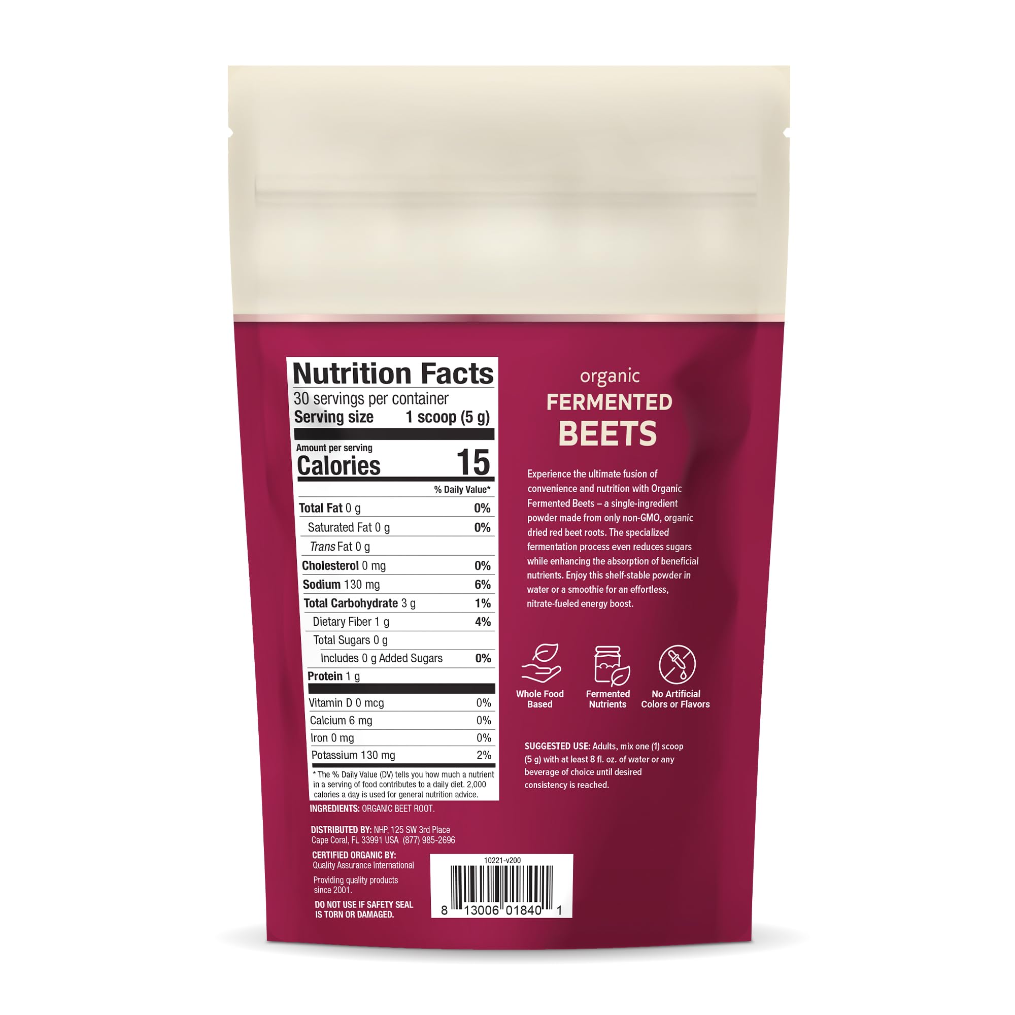 Foto 3 pulgar | Suplemento Dr. Mercola Fermentada Orgánica en Polvo 150 G - Venta Internacional