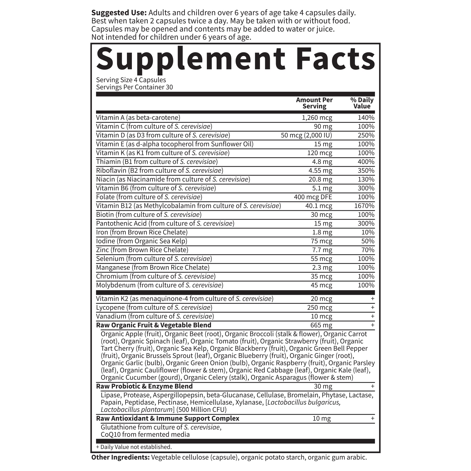 Foto 6 pulgar | Suplemento Garden Of Life Vitamin Code Family Multi 120 Cápsulas - Venta Internacional.