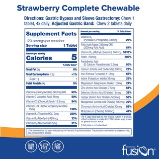Foto 2 | Suplemento Multivitamínico Masticable Completo Bariatric Fusion - Venta Internacional