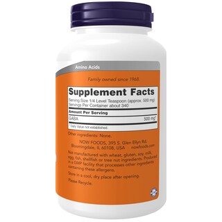 Foto 2 | Suplemento Now Foods Gaba en Polvo 170 g - Venta Internacional