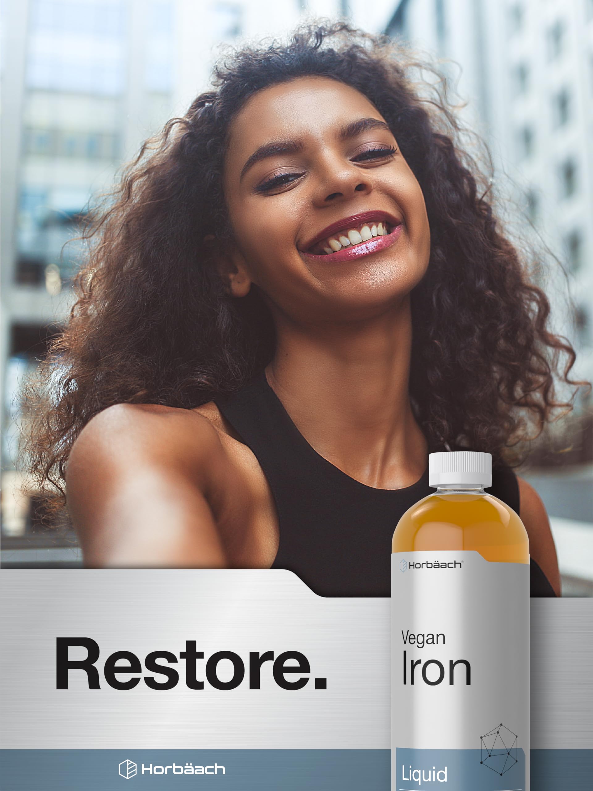 Foto 6 | Suplemento Horbäach Vegan Iron de 473 ml-Venta Internacional
