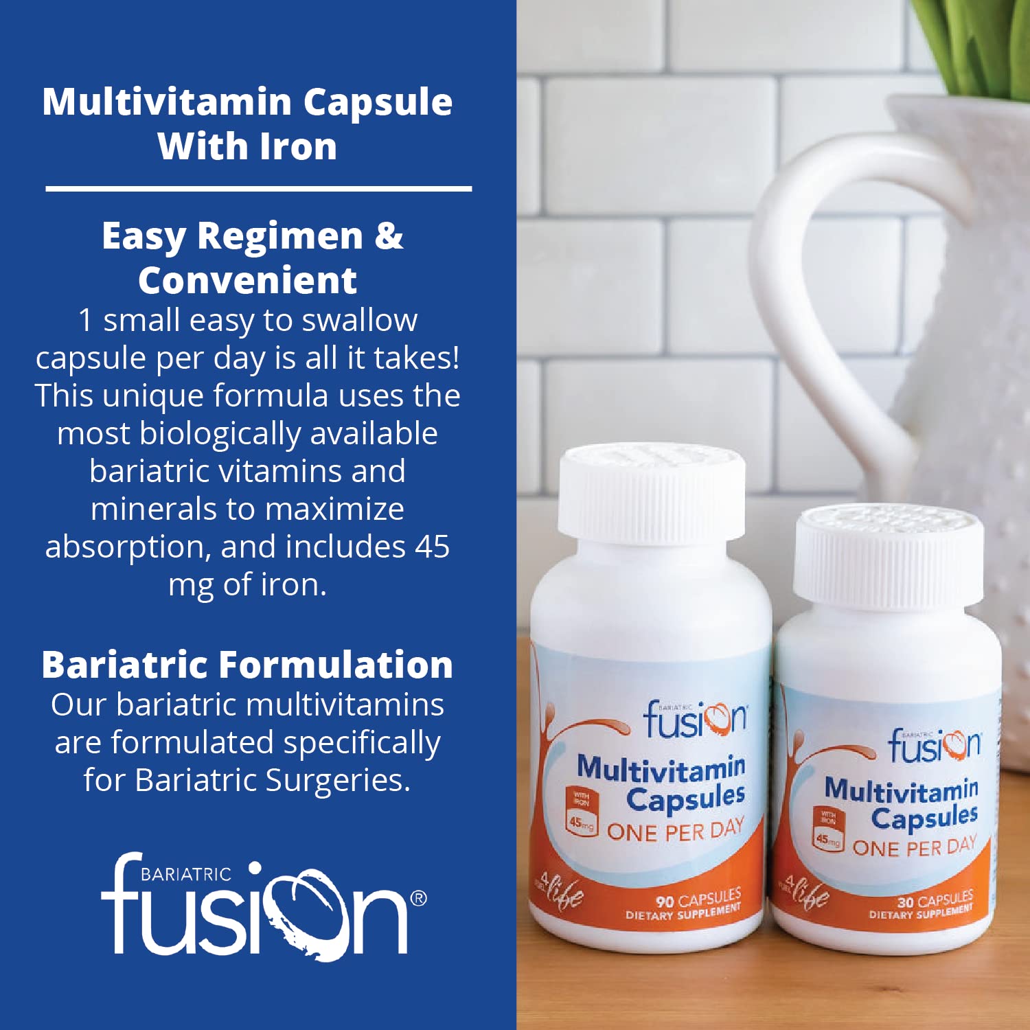 Foto 4 pulgar | Multivitamínico Bariatric Fusion con Hierro 30 Capsulas - Venta Internacional