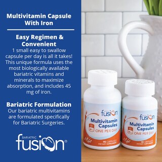 Foto 3 | Multivitamínico Bariatric Fusion con Hierro 30 Capsulas - Venta Internacional